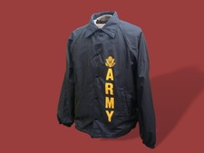 U.S ARMY VINTAGE MILITARY JACKET WARM UP WIND BREAKER LINED USA MADE NOS