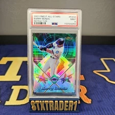 2001 Topps Finest Barry Bonds All Star Refractor #FAS8 PSA 9 MINT
