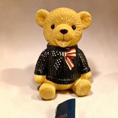 Dabney Lee Ralph Lauren Style Patriotic Teddy Bear XL Cookie Jar