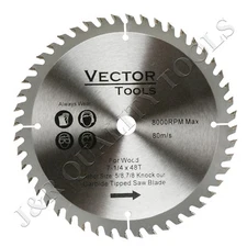 7-1/4" 48 tooth C4 Carbide Pro Carbide Tip Saw Blades Woodworking Wood 