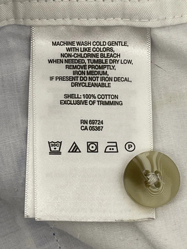 Columbia PFG Chino Shorts Womens Size 10 Mid Rise Blue 33” Waist Fast Shipping - Image 3 of 4