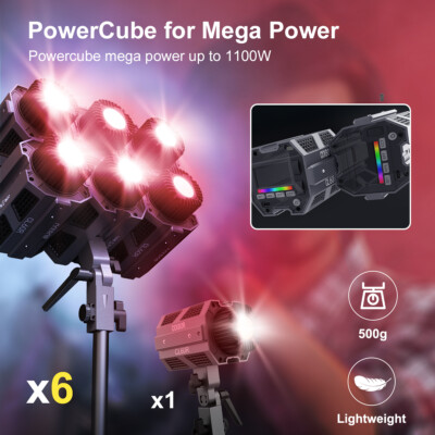 COLBOR CL60R Video Light RGB 2700k-6500K Continuous Light For