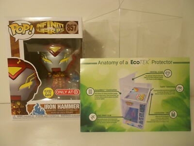 Funko POP! Infinity Warps IRON HAMMER(GITD)#857 w/PROTECTOR Target Exclusive NM
