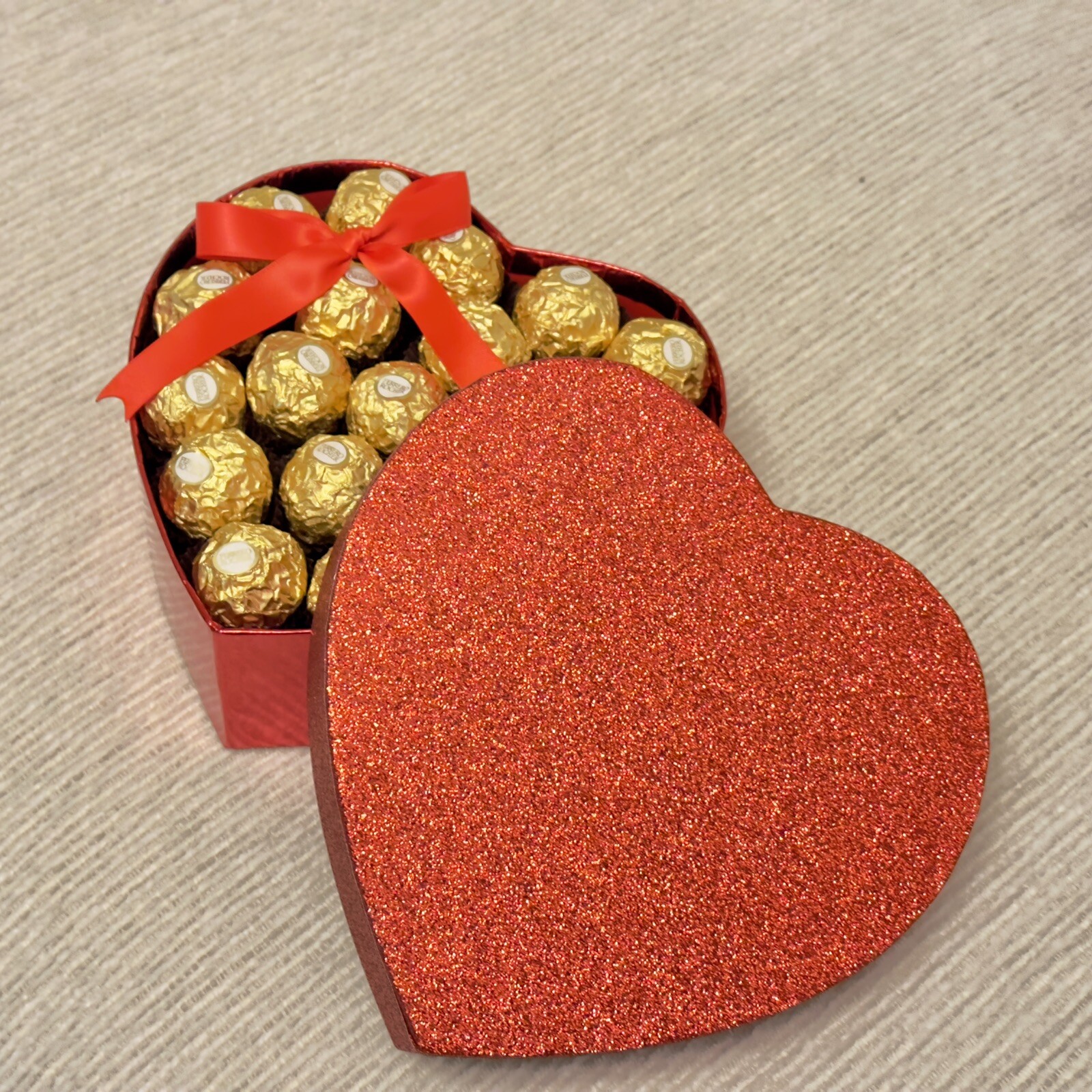 Heart Giftbox Chocolate Giftbox Ferrero Rocher Gift Valentines Day