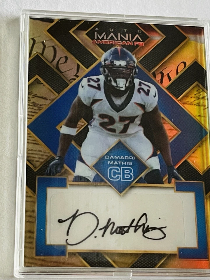 Damarri Mathis 2022 Wild Card Auto Mania Autograph 4/15 #AMA-SQ24 - Image 2 of 4
