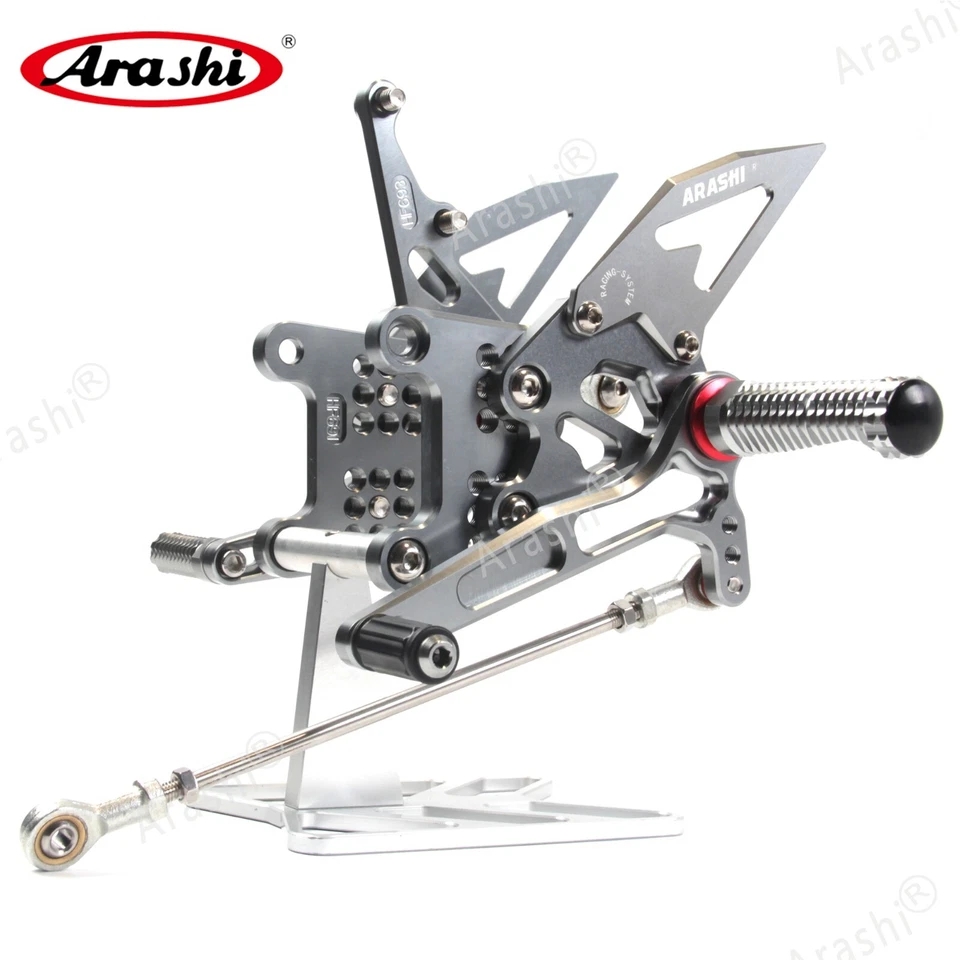 Clavija reposapiés de carreras para Triumph Speed Triple 1050R 2005-2010 2009 2008 2007 2006 Foto 3 de 4