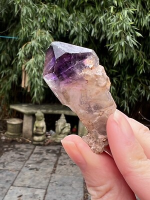Amethyst Himmelspunkt Kristall AAA + 4 Zepter Rauchmarkierungen