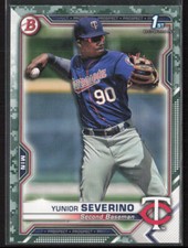 2021 Bowman Yunior Severino BP-140 1st Camo | Minnesota Twins