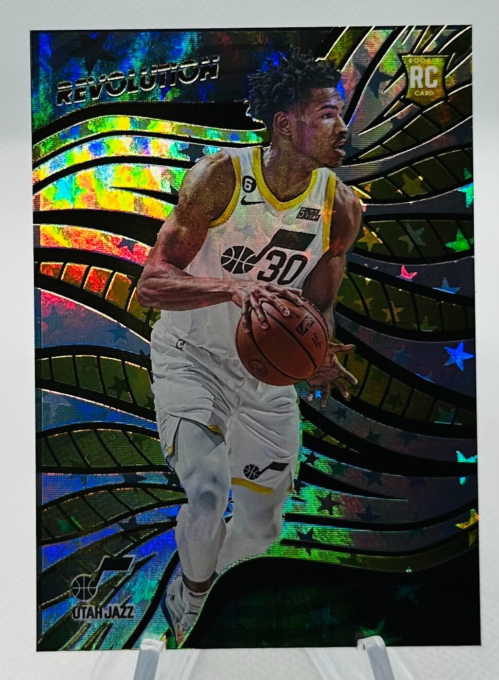 2022-23 Panini Revolution Astro Parallel Ochai Agbaji Utah Jazz RC #121