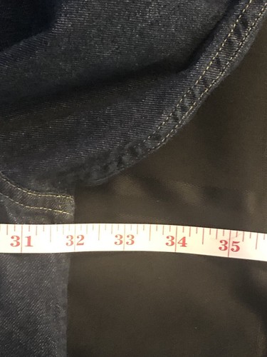 Men’s Levi’s Red Tab Blue Denim Western Snap Button Shirt Size:4XL - Picture 6 of 8