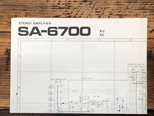 Pioneer SA-6700 KU KC Amplifier Fold Out Schematic Original 