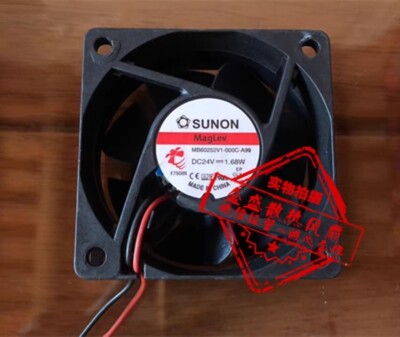 SUNON MB60252V1-000C-A99 6025 DC24V 1.68W 6CM 2-Wire Inverter Cooling Fan