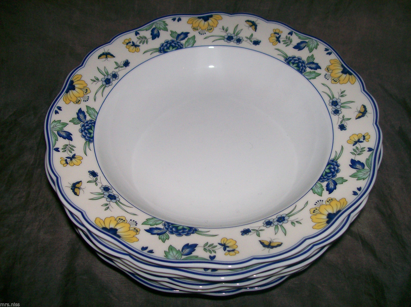 Hutschenreuther Maria Theresia 6 x Papillon Suppenteller 23 cm **1 A Neuware**