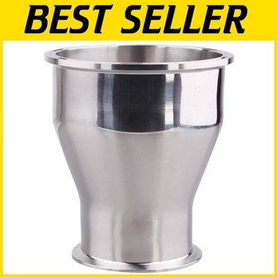 Stainless Steel 304 Concentric Reducer Fitting - 6'' to 4'' Tri Clamp Connection