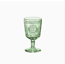 Bormioli Rocco Romantic Stemware Single Drinking Glass, 10.75 oz Pastel Green