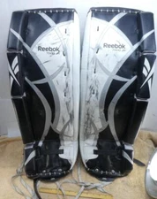 Vintage Reebok 7000 JR Lefevre Hockey Goalie Leg Pads Team Sports !