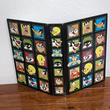 VTG Loony Toons Photo Album 1997 Warner Brothers 30 Page 3 Ring Binder Black
