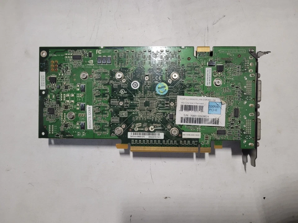 EVGA NVIDIA GeForce 8800 GTS 320 MB DDR3 Graphics Card #1761 - Image 2 of 4