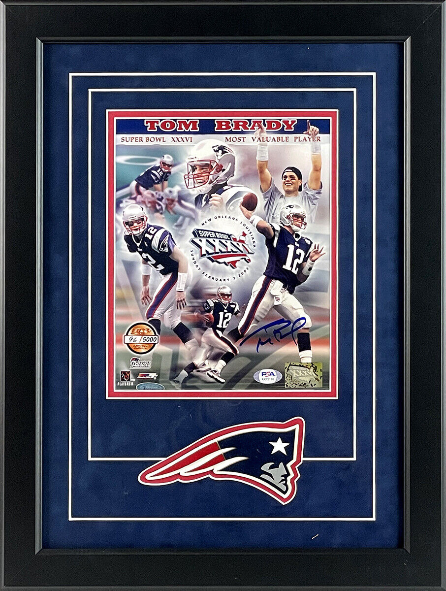 Tom Brady Signed New England Patriots Super Bowl XXXVI MVP Tom Brady Signed New England Patriots Super Bowl XXXVI MVP