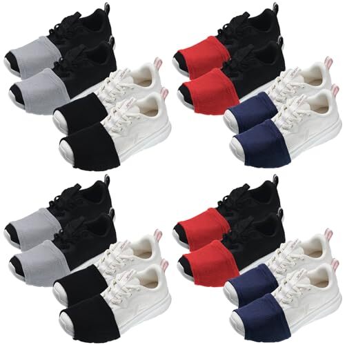 8 Pairs Dance Socks For Smooth Floors - Shoe Covers For Line Dancing & Yoga