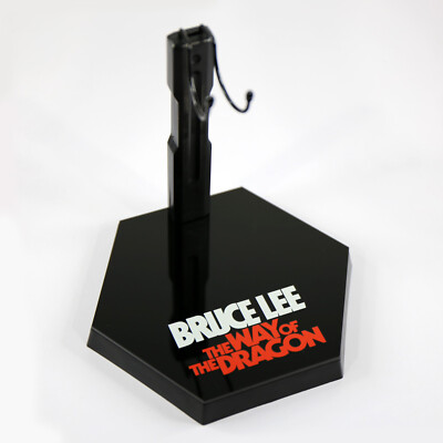 Bruce Lee Display Stand 1:6 Scale Hexagonal Figurine Crotch Grabber  
