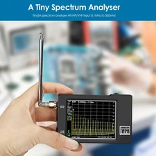 Portable TinySA Spectrum Analyzer 2.8in Touch Screen 100kHz to 960MHz W/ Battery