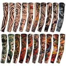 Mangas de brazo de tatuaje temporal Protecci n contra el calor solar, 20 Pack