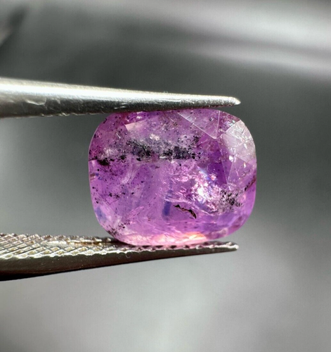 2.8 Ct Natural Pink Sapphire – Cushion Cut, Vivid Color, Untreated Gemstone - Picture 8 of 12