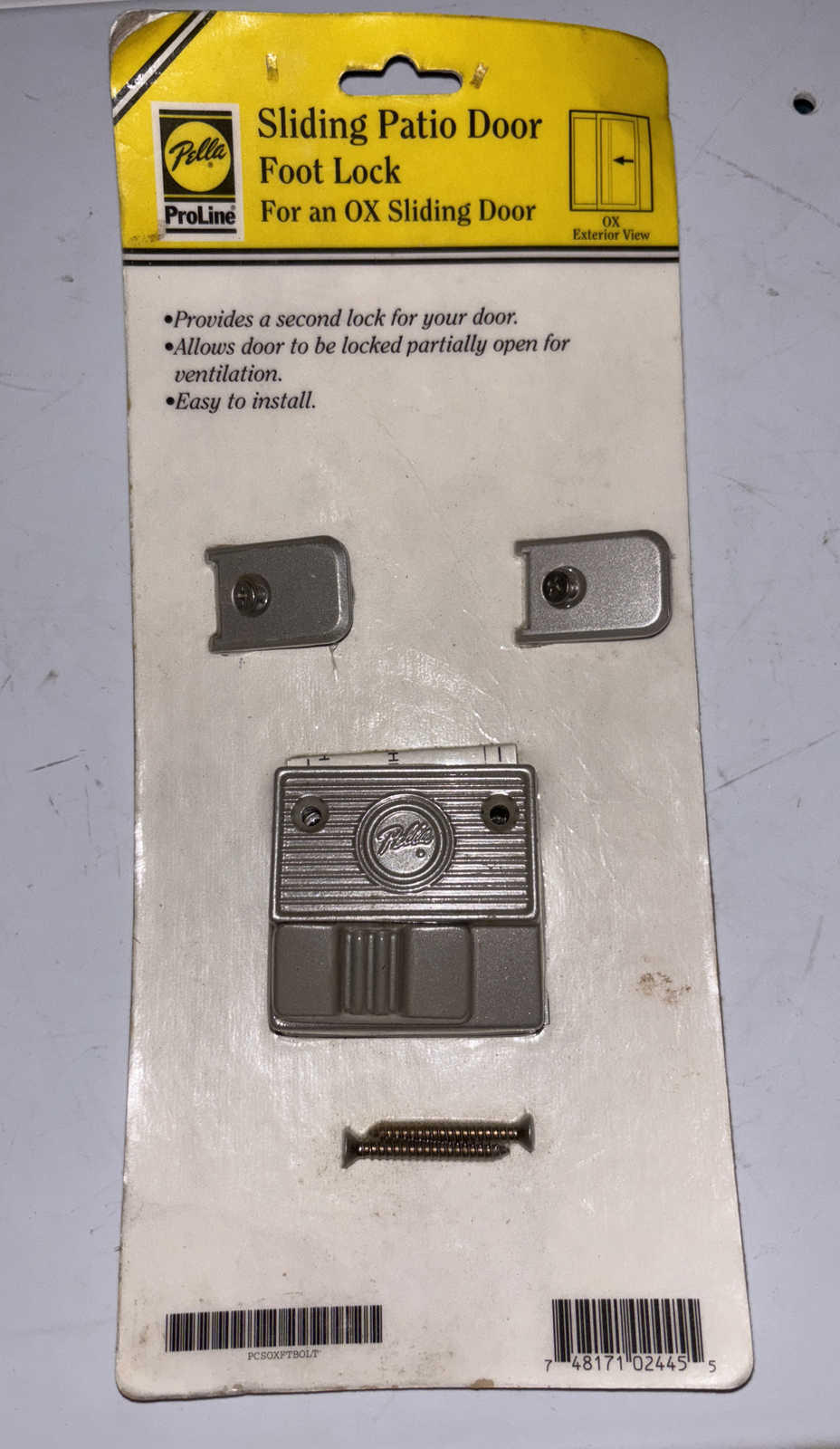 Pella ProLine Sliding Patio Door Foot Lock for an XO Sliding Door TP231R1997 eBay