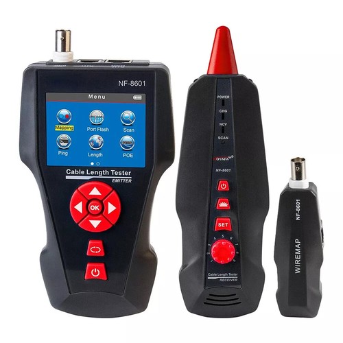 Testeur de câble réseau NF-8601S TDR traceur LCD multifonctionnel RJ45/RJ11 CAT6 - Photo 4/26
