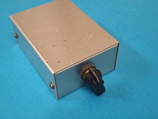 Project Box ~ 1.50" x 3.00" x 4.00 " ~ With RCA sockets & Rotary Switch ~ Used