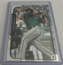 2015 Bowman Chrome Baseball Nelson Cruz Seattle Mariners base card #70