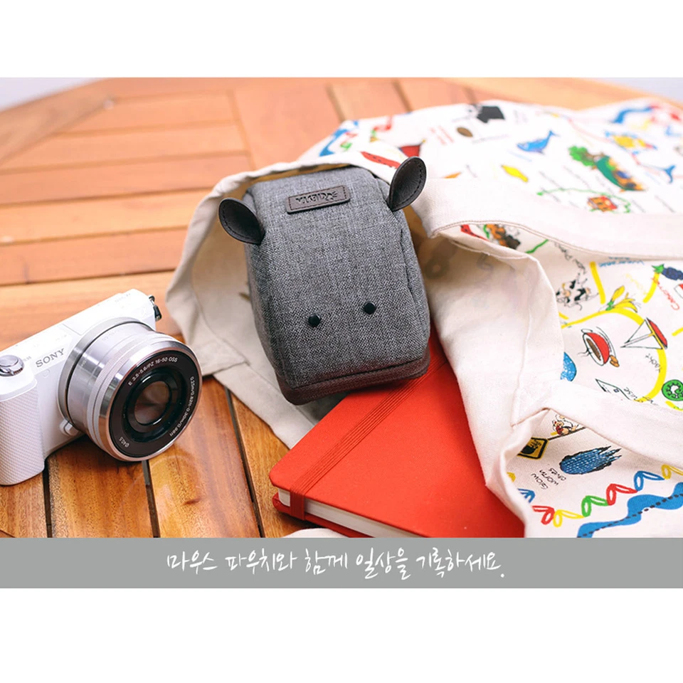 Ciesta Camera Bag Mouse Pouch for Compact Sony Canon Nikon Olympus Charcoal Grey - Image 2 of 4
