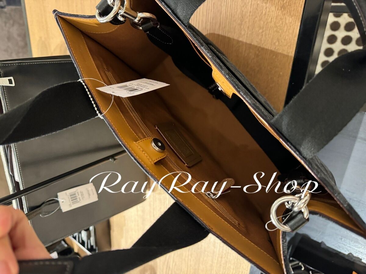NWT Coach CP105 Smith Tote In Signature Denim Black Canvas NWT Coach CP105 Smith Tote In Signature Denim Black Canvas