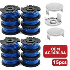 15 Pack For Ryobi Spool One+ String Trimmer Line 18V 24V 40V Weed Eater w/Cap