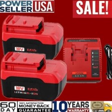 18V 6.0Ah Lithium-Ion Battery for Porter Cable PC18B PC18BL PC18BLX / Charger