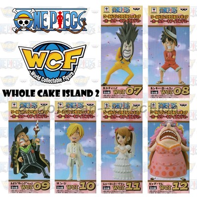 ONE PIECE WCF World Collectable Figure WHOLE CAKE ISLAND 2 Complete set Animation Art