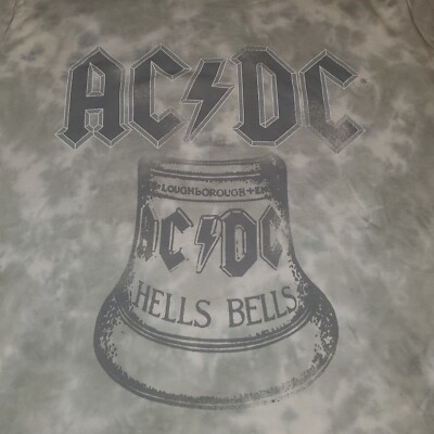 Sz XXL Elizabeth and James Tie Dye AC/DC T-Shirt Hells Bells