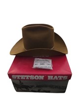 VINTAGE JOHN B. STETSON 4X BEAVER WESTERN COWBOY HAT MENS COUNTRY WESTERN HAT