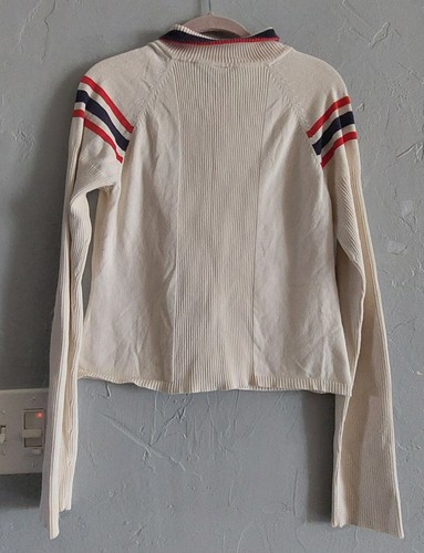 Vintage,Sweater Women XL,U.S.polo ASSN 1990,Full Zipper,short,cotton, Nylon,Span - Picture 6 of 10