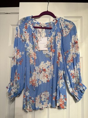 Laura Ashley Women s Long Sleeve Blouse Size Large 