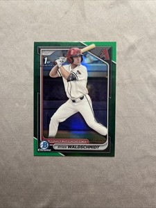2024 Bowman Draft Chrome True Green Refractor /99 RYAN WALDSCHMIDT #BDC-18