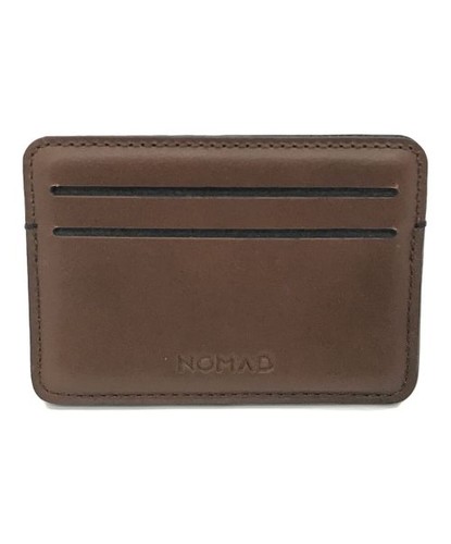 Nomad Card Wallet Proudly Carbon Neutral brown