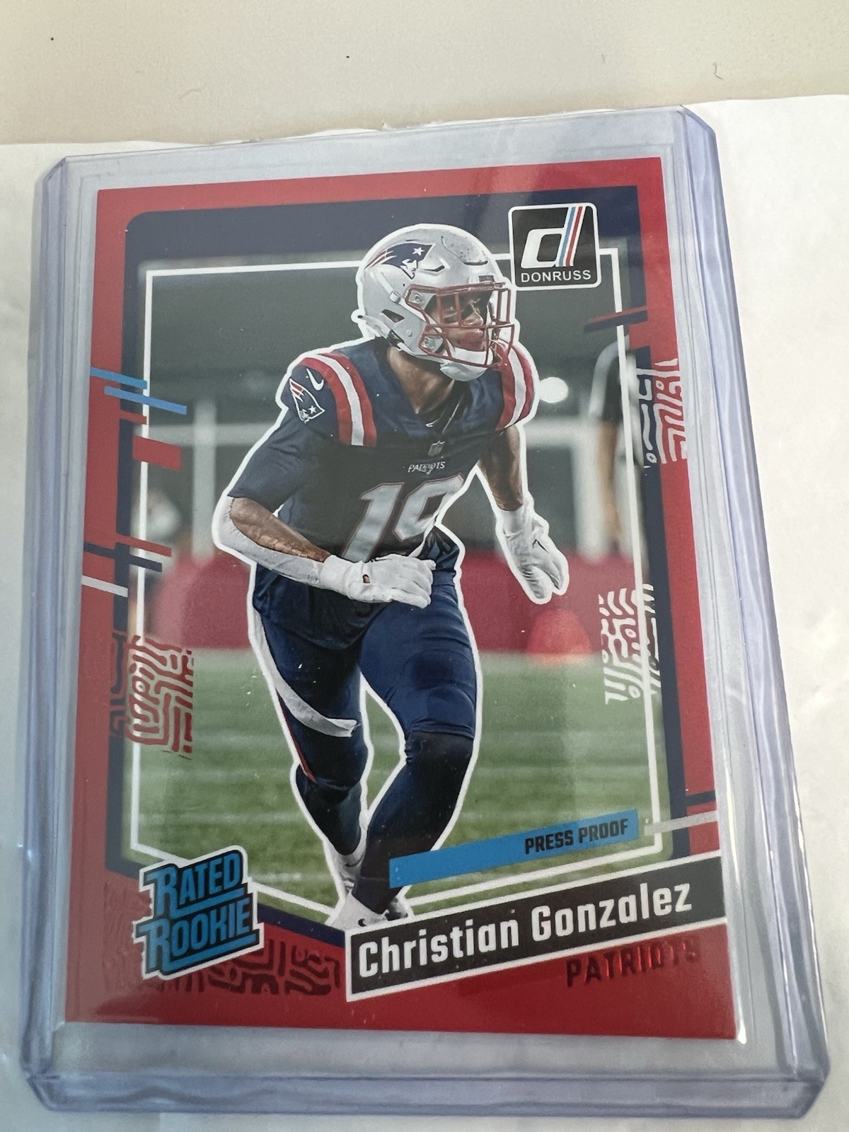 2023 Panini Donruss - Rated Rookie Christian Gonzalez #369 Press Proof Red (RC)