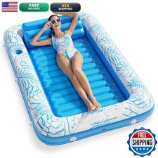 Jasonwell Inflatable Tanning Pool Lounger Float Sun Tan Tub L