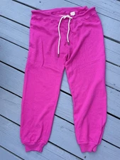 The Great. Stadium Sweatpants Pink Jogger Drawstring Lounge NWT Medium 2 Cotton