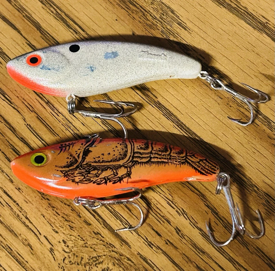 Mixed Mann’s Crankbait Lure Lot (5) Maniac Finn Mann Wally Trac Model 79 - Image 2 of 4