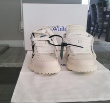 Off White Out of Office mesh and leather snea...