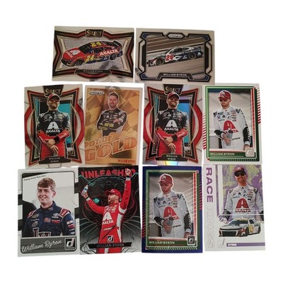 Lot of 10 Different WILLIAM BYRON NASCAR Racing Cards Rookie Prizm Select Insert