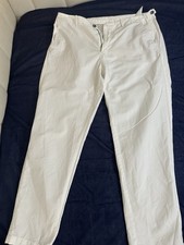 Men’s Massimo Dutti White Summer Trousers Sz34 - 027